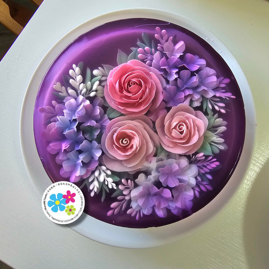 8" 3D Jelly Cake (Flowers) 2.3kg. Grand Opening Promotion