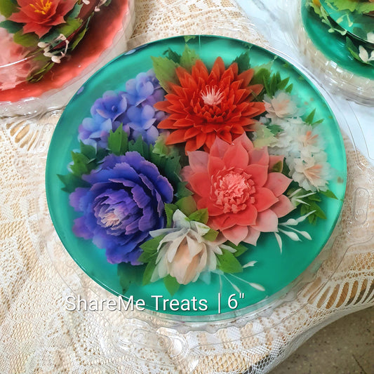 6" 3D Jelly Cake (Flowers) 1.3kg. Grand Opening Promotion