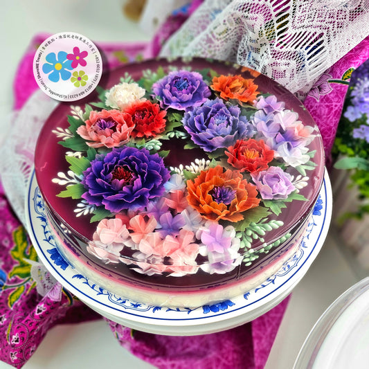 10" 3D Jelly Cake (Flowers) 3.5kg. Grand Opening Promotion
